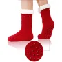 Плюшеві шкарпетки-тапочки з підошвою Huggle Slipper Socks